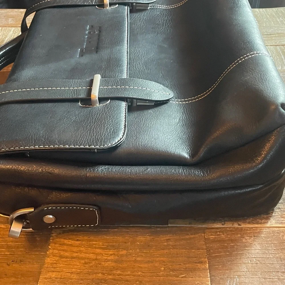 Bellino Branded Leather Messenger Bag Briefcase🖤